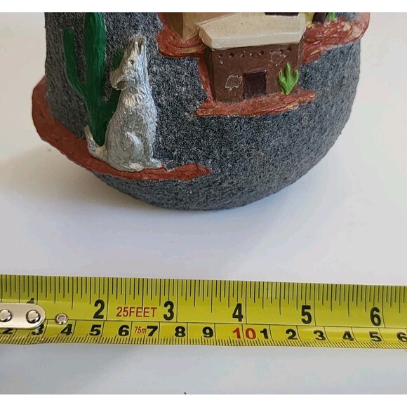 Vintage Native American Pottery Painted Wedding Vase Wolf‎ Southwestern - Picture 9 of 9